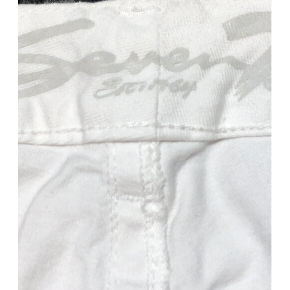Seven 7 White Denim Jeans Embellished Pockets Casual Everyday Size 10 - Picture 10 of 11